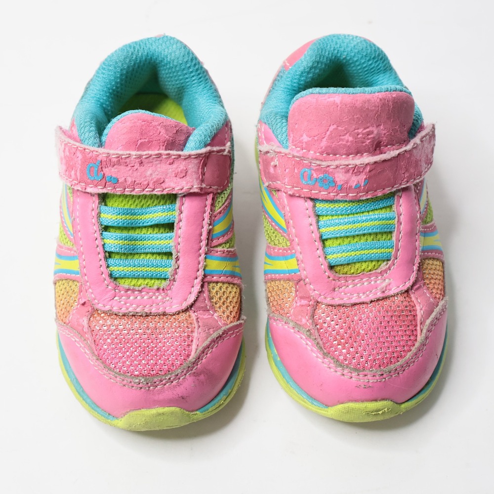 VTG Y2K Dora the Explorer Toddler Girls Pink Neon Sneakers Shoes Size 5 SEE